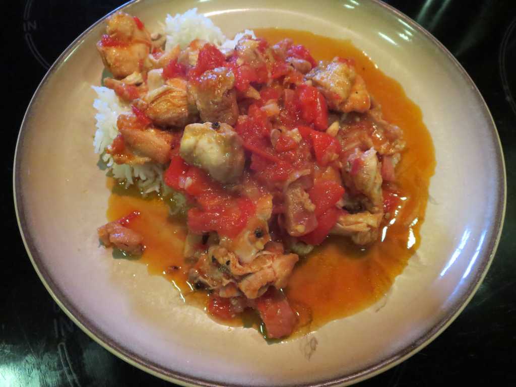 Chicken with Red Peppers